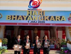 RESMOB POLRES ROKAN HULU RAIH 2 PENGHARGAAN DI HUT BHAYANGKARA KE-80