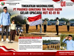 Tingkatkan Nasionalisme, PT Pradiksi Gunatama TBK Gelar Upacara HUT ke-81 RI