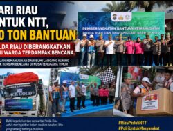 Dari Riau untuk NTT, 60 Ton Bantuan Polda Riau Diberangkatkan Bagi Warga Terdampak Bencana